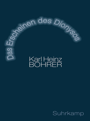 cover image of Das Erscheinen des Dionysos